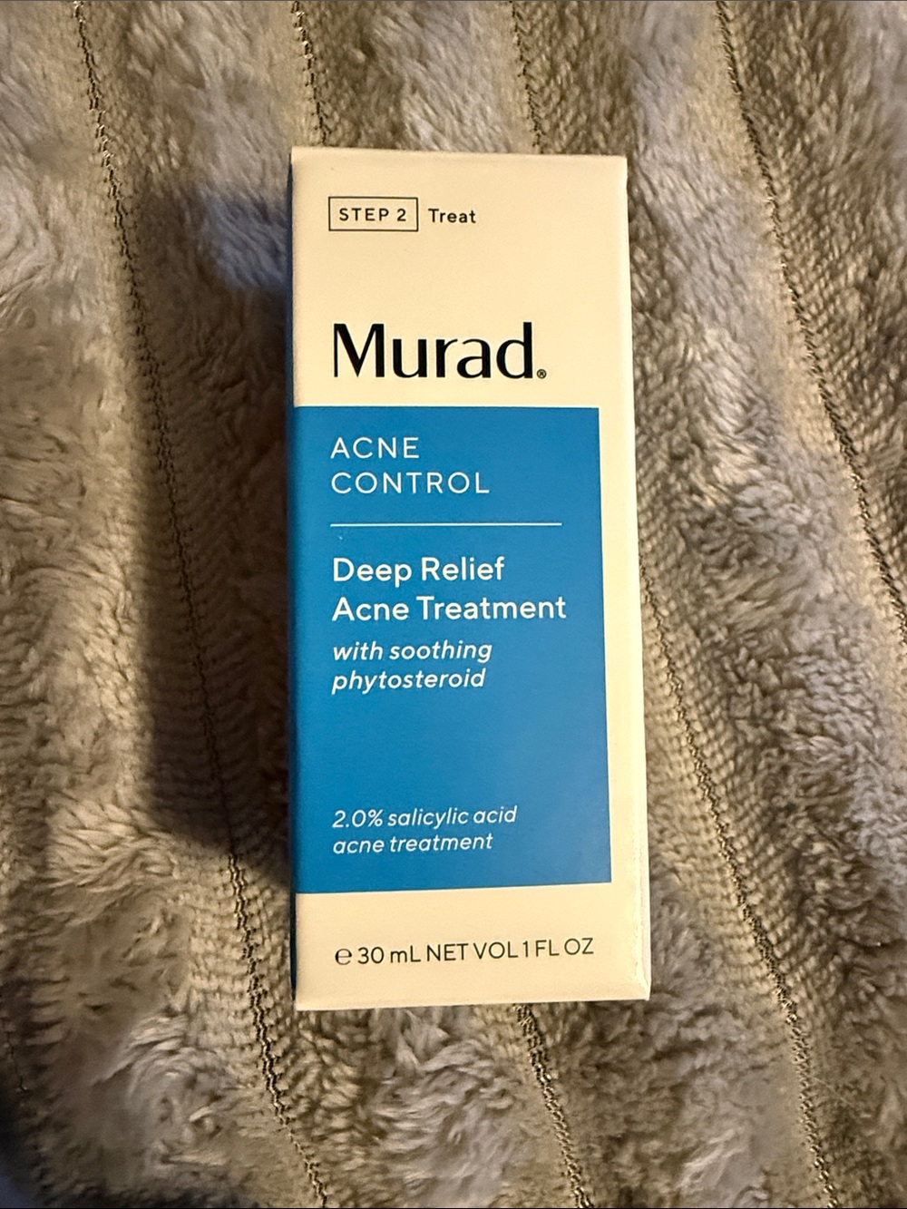Murad Acne Control Deep Relief Acne Treatment - Blue and White